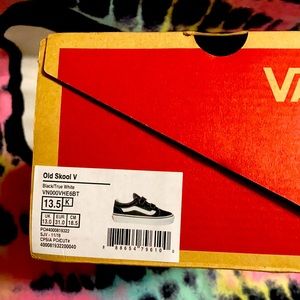 Used Vans kids shoes laceless Sz 13.5